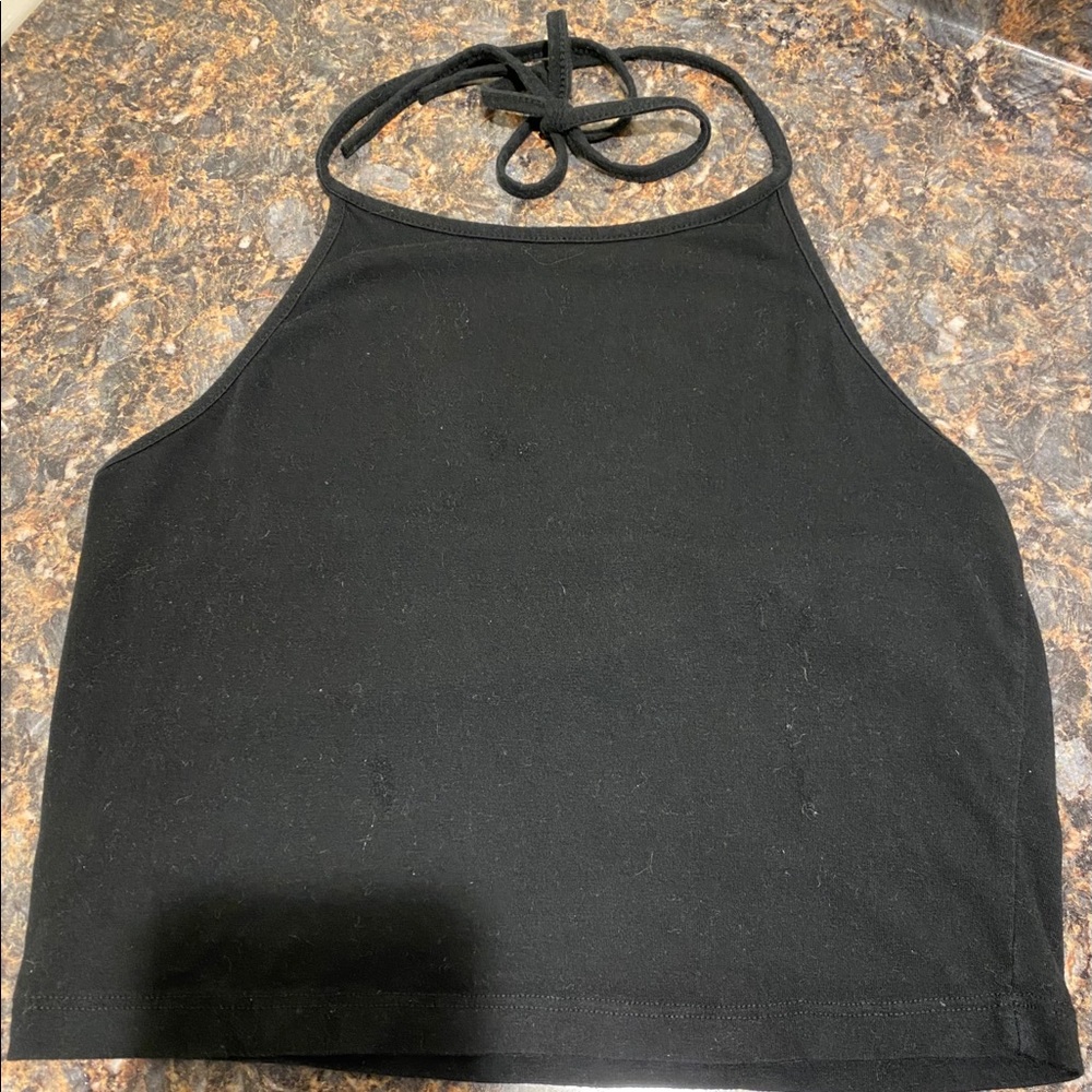 Brandy Melville Black Halter Top